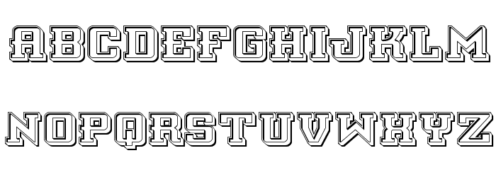 Interceptor Engraved Font LOWERCASE