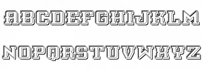Interceptor Engraved خط أحرف صغيرة