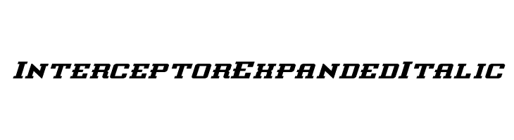 Interceptor Expanded Italic  Frei Schriftart Herunterladen