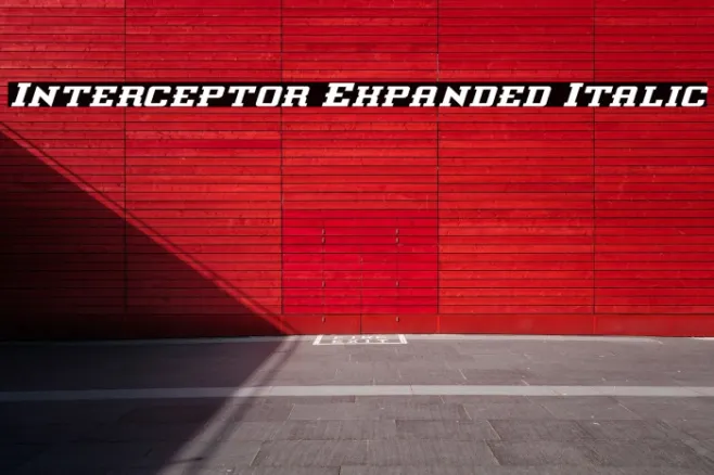 Interceptor Expanded Italic Example 1