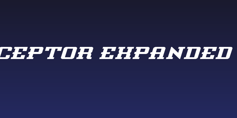 Interceptor Expanded Italic Social Header