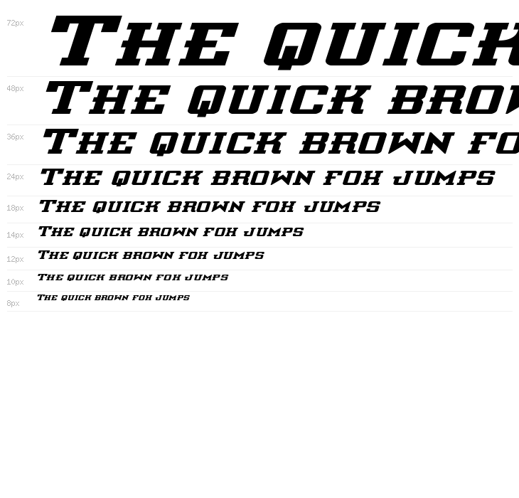 Interceptor Expanded Italic Waterfall