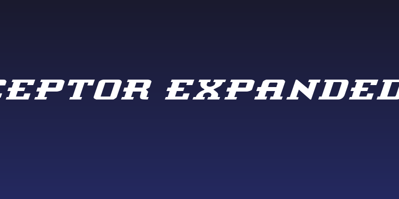 Interceptor Expanded Italic Social Header