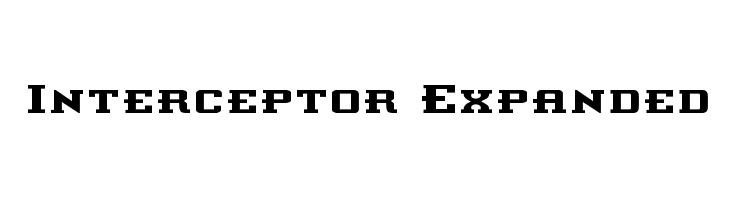 Interceptor Expanded Font