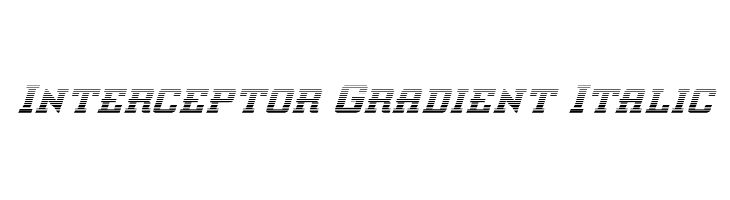 Interceptor Gradient Italic  Free Fonts Download