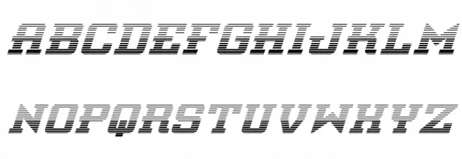 Interceptor Gradient Italic Fuentes MAYÚSCULAS