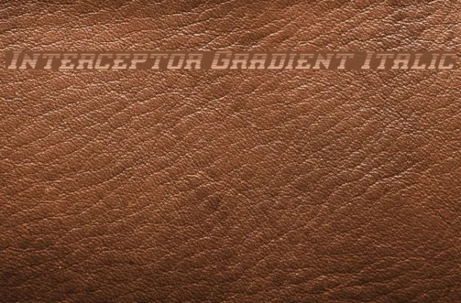 Interceptor Gradient Italic Example 1