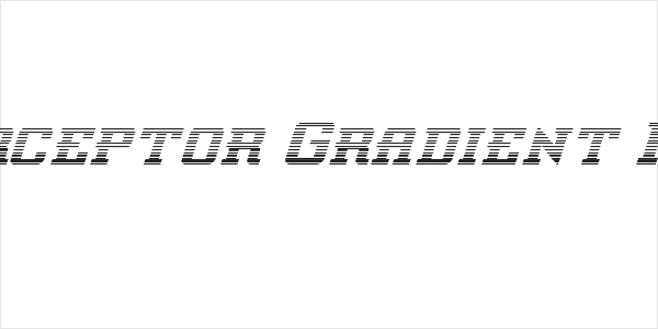 Interceptor Gradient Italic Logo