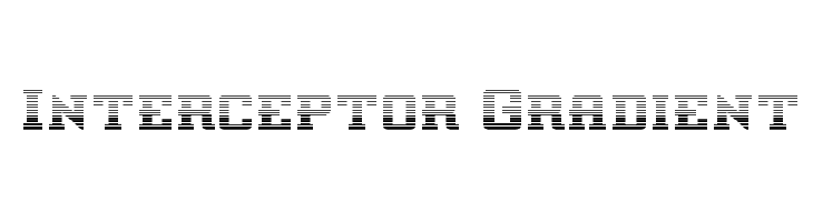 Interceptor Gradient  フリーフォントのダウンロード