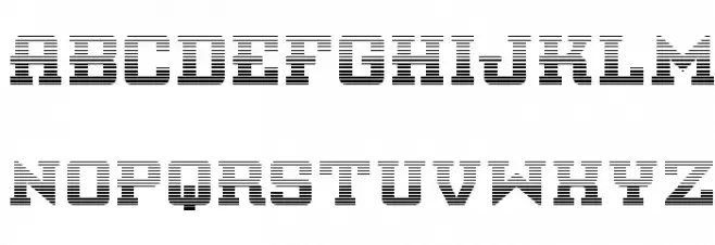 Interceptor Gradient फ़ॉन्ट अपरकेस