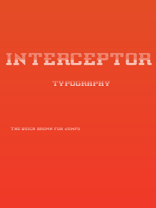 Interceptor Gradient Poster