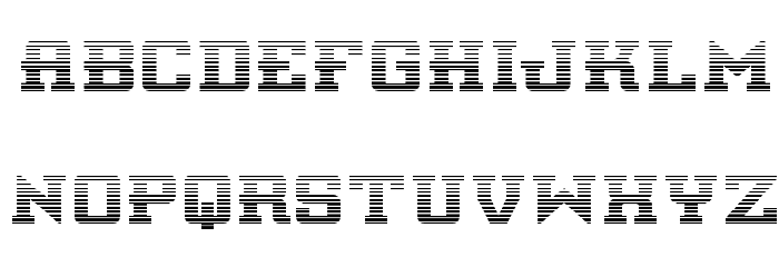 Interceptor Gradient Font LOWERCASE