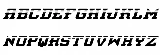 Interceptor Halftone Italic फ़ॉन्ट लोअरकेस