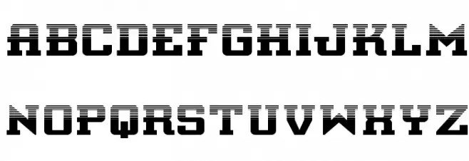 Interceptor Halftone Schriftart Groß