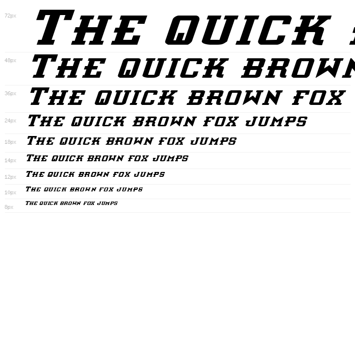 Interceptor Italic Waterfall