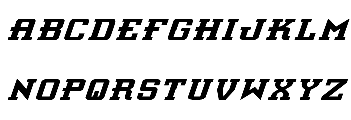 Interceptor Italic Font LOWERCASE