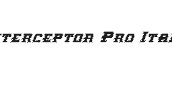 Interceptor Pro Italic Logo