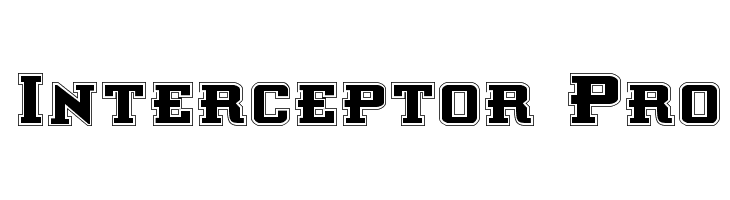 Interceptor Pro  フリーフォントのダウンロード