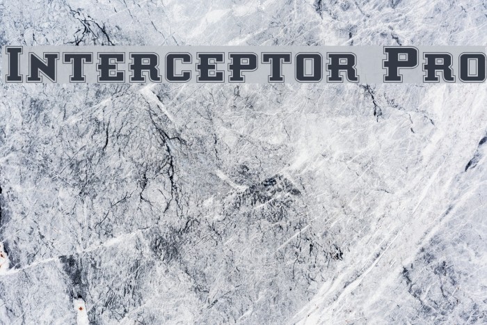 Interceptor Pro Font examples