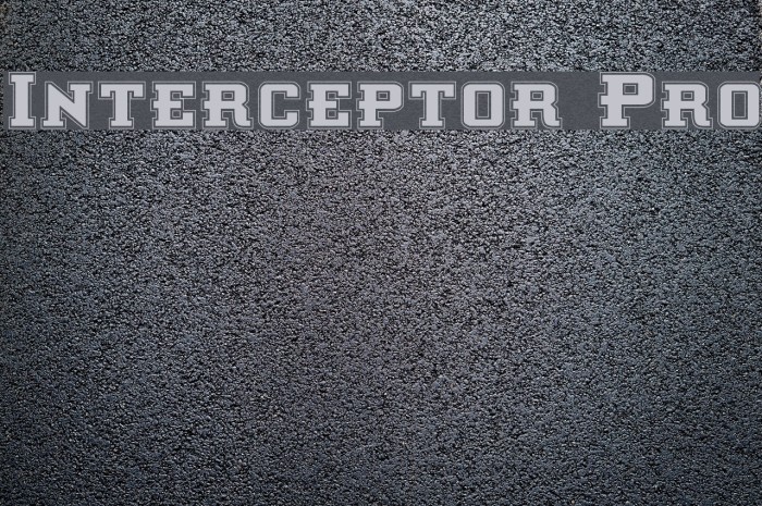 Interceptor Pro Font examples