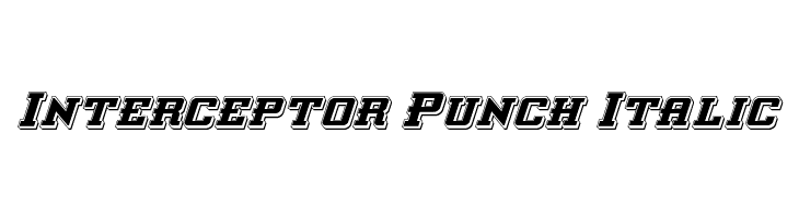Interceptor Punch Italic Font