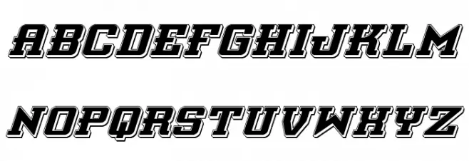 Interceptor Punch Italic Шрифта ВЕРХНИЙ
