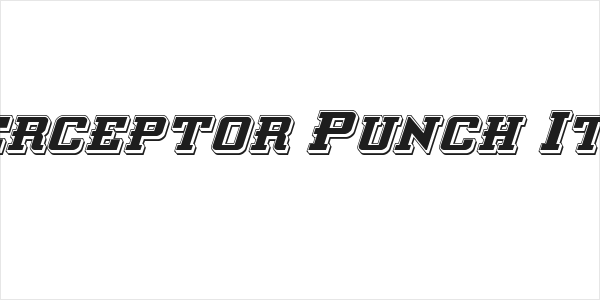Interceptor Punch Italic Logo
