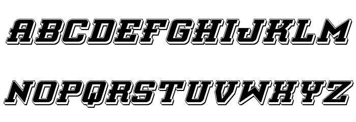 Interceptor Punch Italic Font LOWERCASE