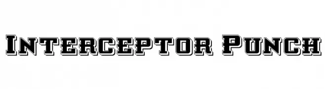 Interceptor Punch  नि: शुल्क फ़ॉन्ट्स डाउनलोड