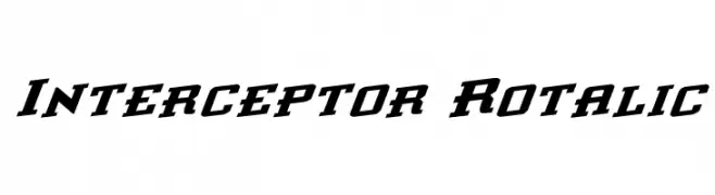 Interceptor Rotalic  Fuentes Gratis Descargar