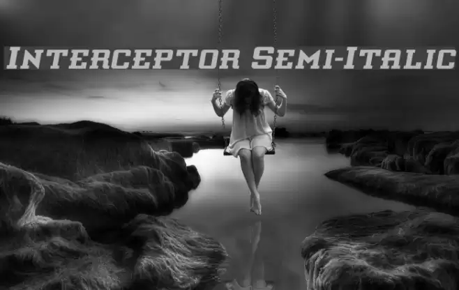 Interceptor Semi-Italic Font examples