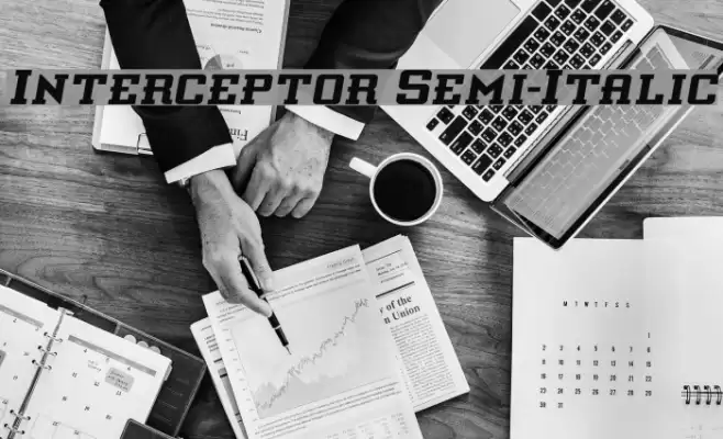 Interceptor Semi-Italic Font examples