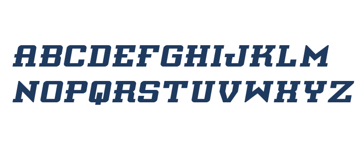 Interceptor Semi-Italic Lowercase