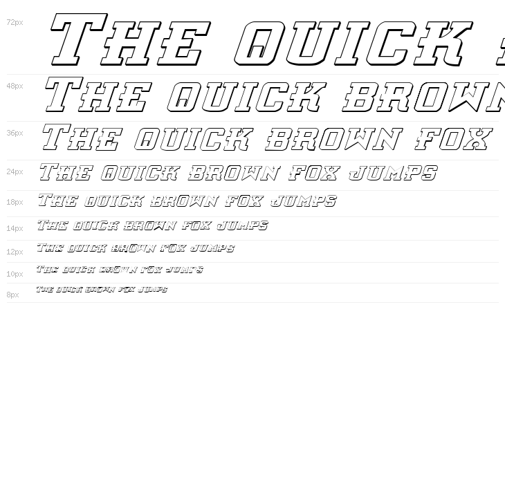 Interceptor Shadow Italic Waterfall