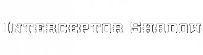 Interceptor Shadow  नि: शुल्क फ़ॉन्ट्स डाउनलोड