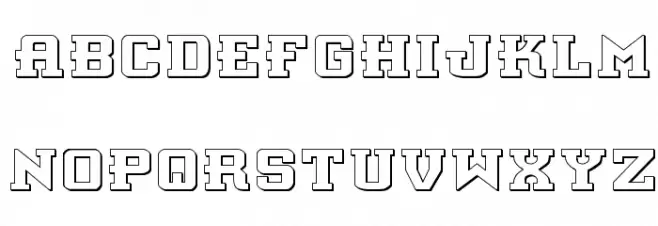 Interceptor Shadow フォント 小文字