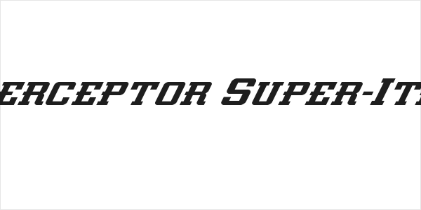 Interceptor Super-Italic Logo