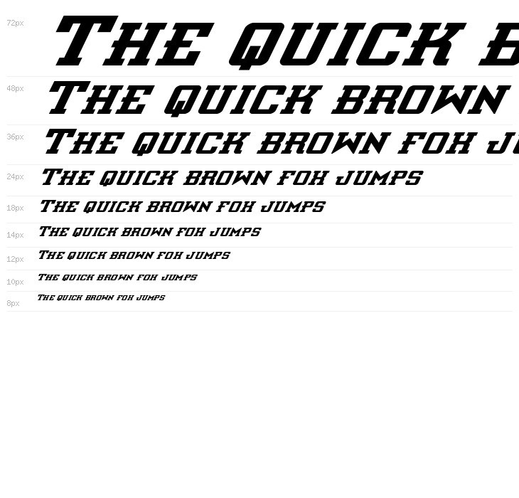 Interceptor Super-Italic Waterfall