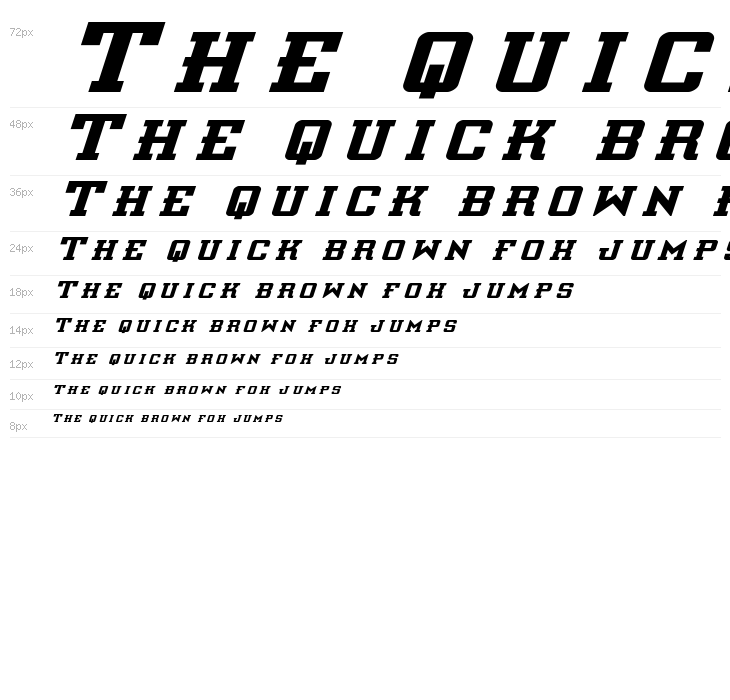 Interceptor Title Italic Waterfall