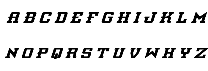 Interceptor Title Italic Font LOWERCASE