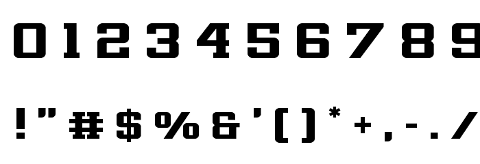 Interceptor Title Font OTHER CHARS