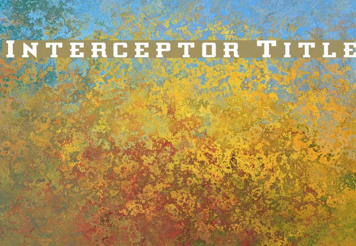 Interceptor Title Font examples
