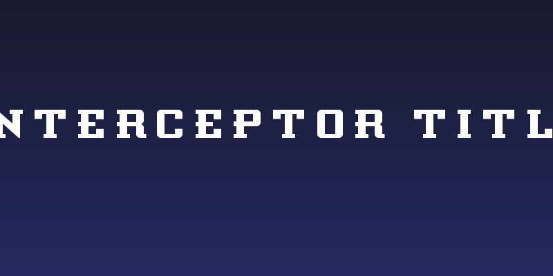 Interceptor Title Social Header