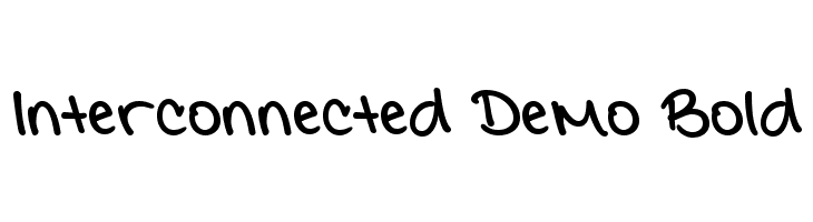 Interconnected Demo Bold फ़ॉन्ट
