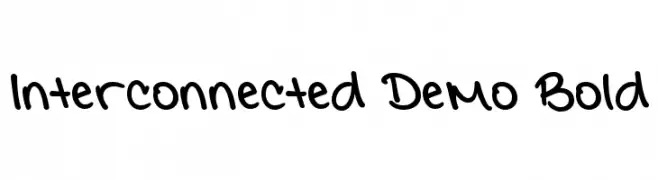Interconnected Demo Bold  Frei Schriftart Herunterladen