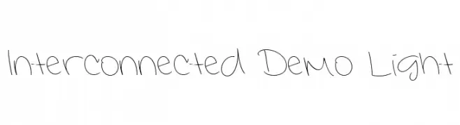 Interconnected Demo Light  Frei Schriftart Herunterladen