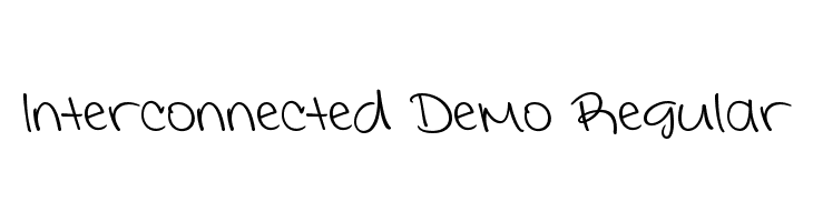 Interconnected Demo Regular Schriftart