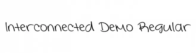 Interconnected Demo Regular  Frei Schriftart Herunterladen