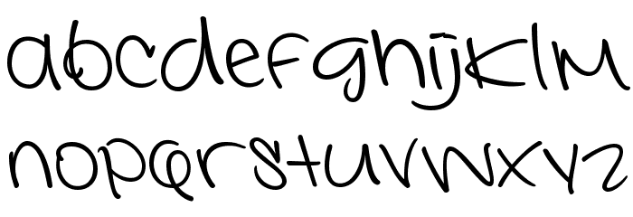 Interconnected Demo Regular Schriftart Kleinbuchstaben