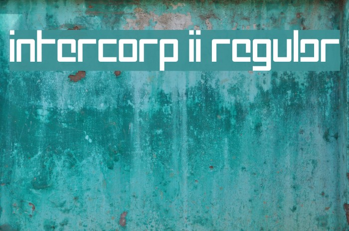 Intercorp II Regular Font examples